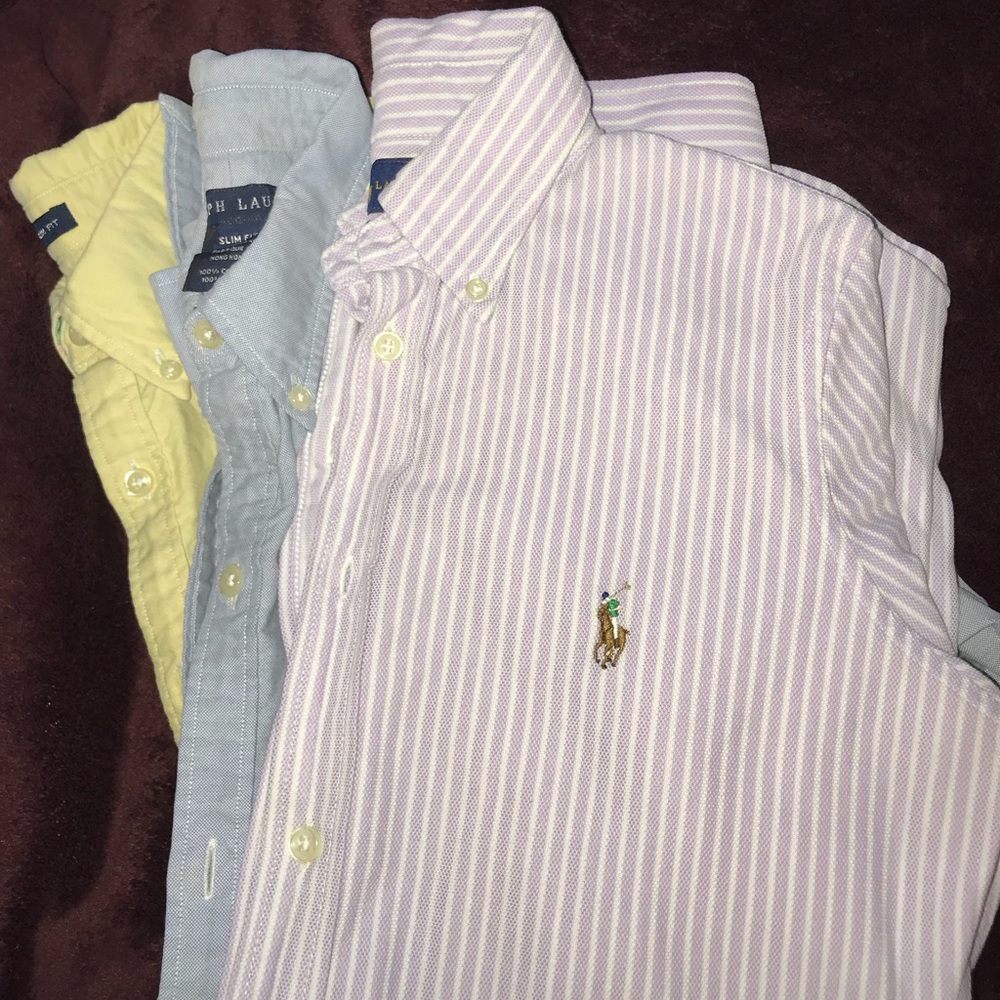3 Polo Ralph Lauren Oxford Shirts